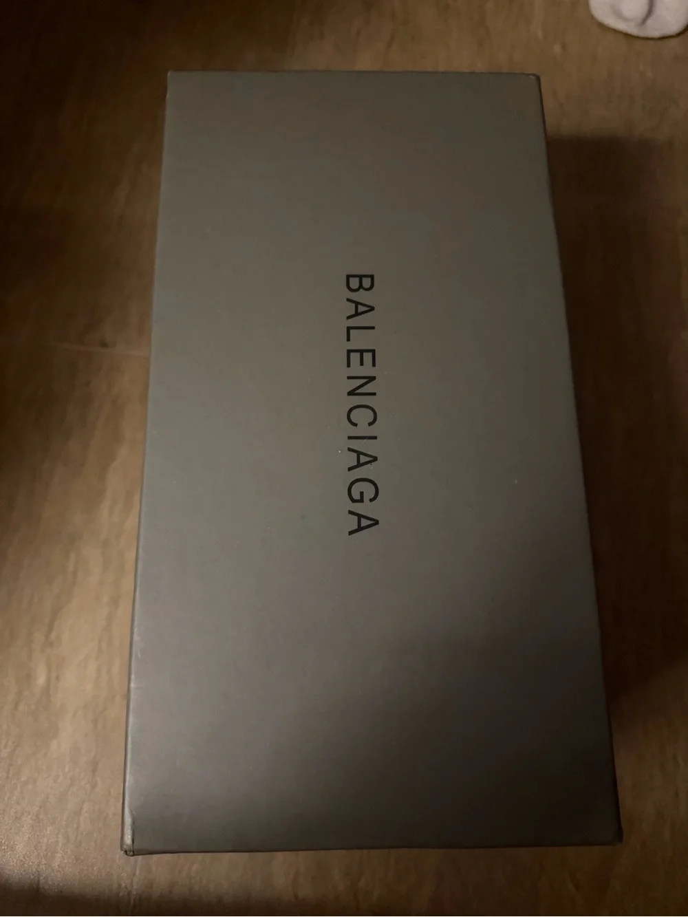 Balenciaga slides with box and bag, and Shoe Box